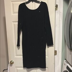 Jennifer Lopez Black Sequined Dress Size XL